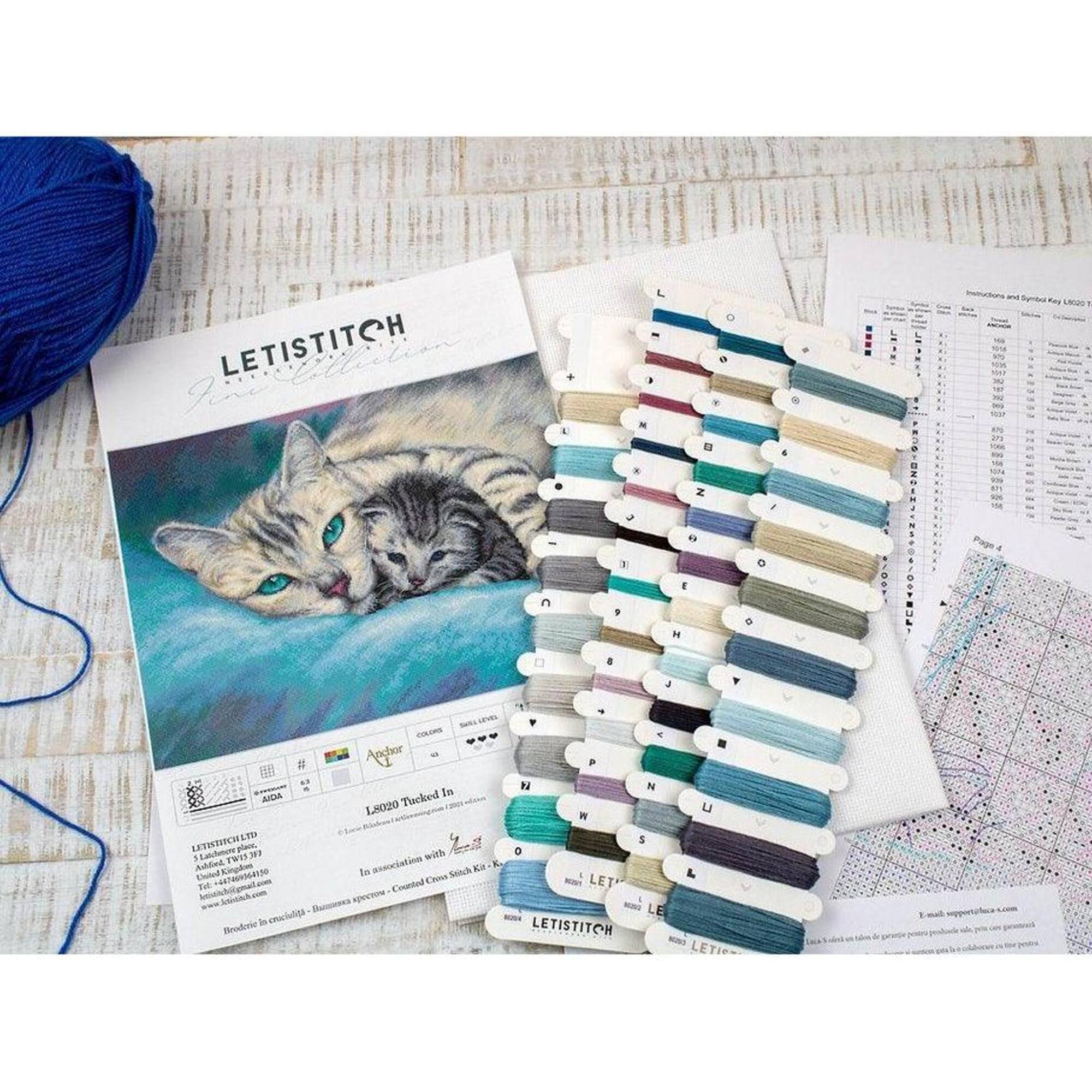 Letistitch Tucked In Counted Cross Stitch Kit